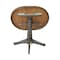 International Concepts Round 36 in Rd top ped table, 12 in leaf, 42.1 inh, bar Height, Hickory/Washed Coal, 36 W, 48 L, Wood K45-36RXT-27B-6B-2 - alternate 5